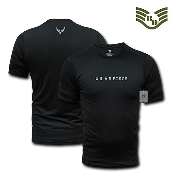 라피드도미넌스 퍼포먼스 쿨 미공군 티셔츠 (블랙)