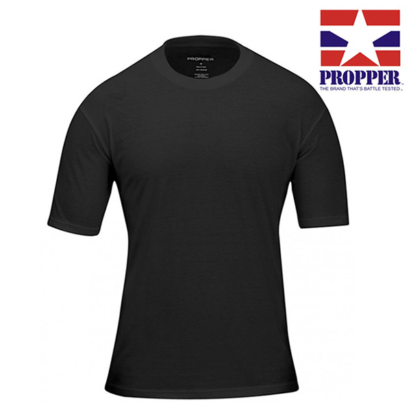 프로퍼 팩 3 티셔츠 크루 넥 (블랙) 3장 한세트
