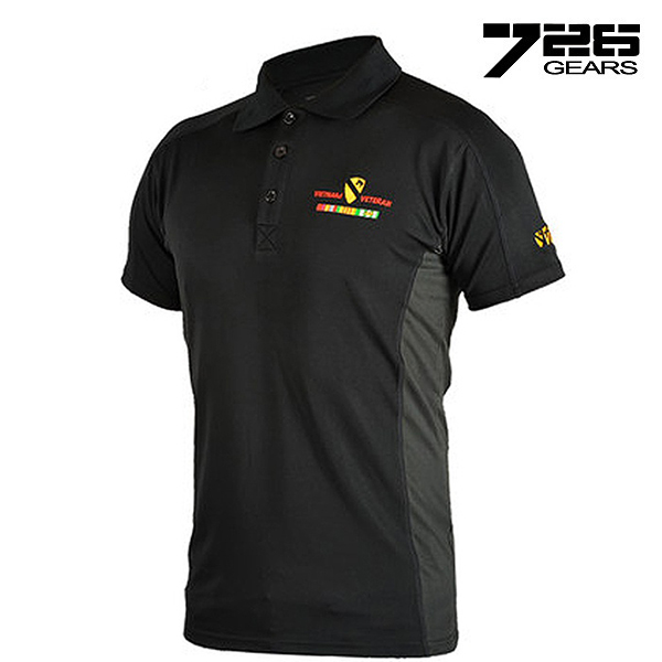 726 기어 폴로 베트남 기능성 티셔츠 (블랙) 반팔티