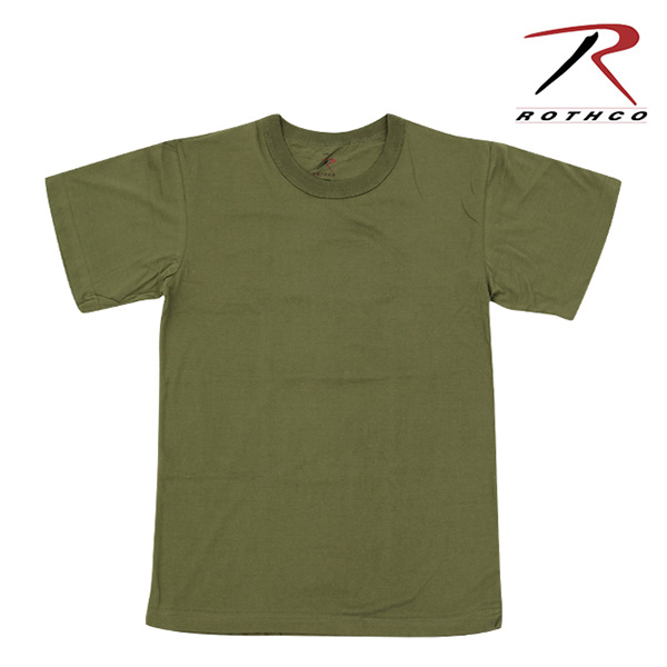 로스코 면 반팔 티셔츠 (OD) 라운드티 군인티